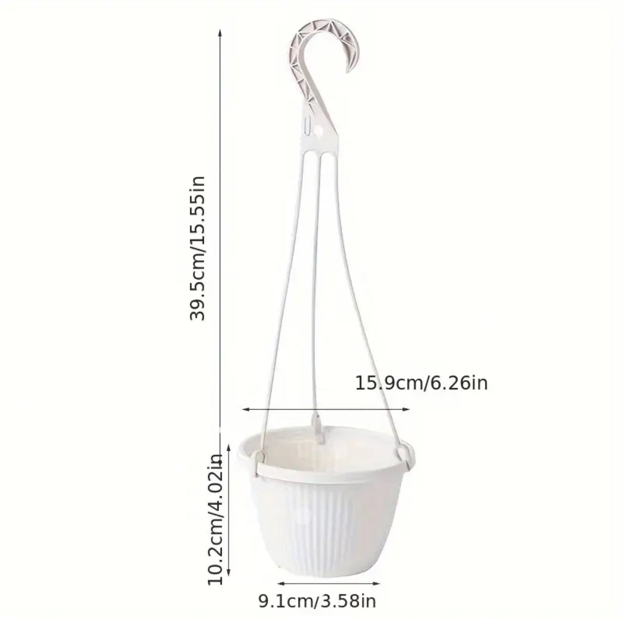 Hanging Basket (Outdoor) - White